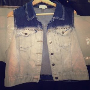 Forever 21 plus size studded vest!