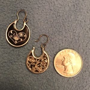 Brighton Floral/Heart Reversible Earrings