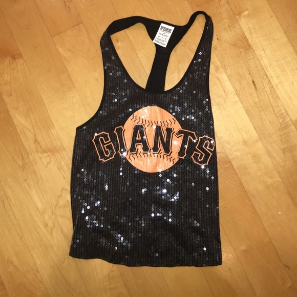 Victoria secrets PINK sequin Giants tank top