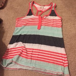 Tank top with back cut out