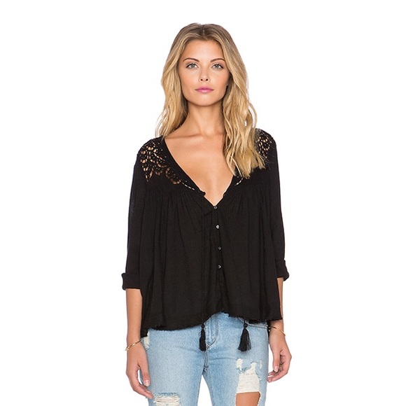 New Free People Doin' It Right Blouse Xs