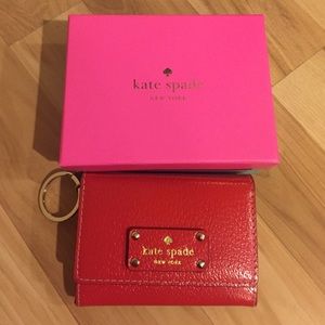 Kate Spade Wellesley Darla wallet in empire red