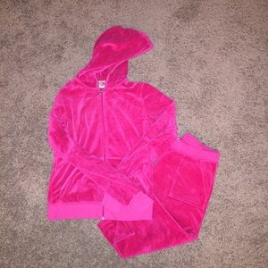 Juicy Couture Track Suit, Hot Pink