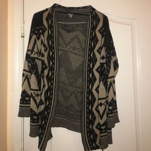 Cute Black and Tan cardigan! Barely worn.