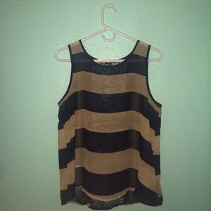 Tank top with lace back