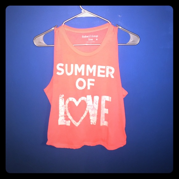 Orange summer of love tee - Picture 1 of 2