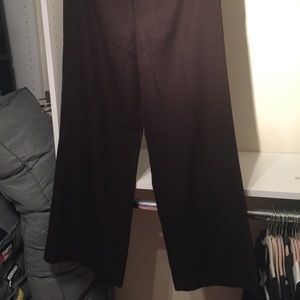Escada size 14/16 linen cuffed flare leg pants