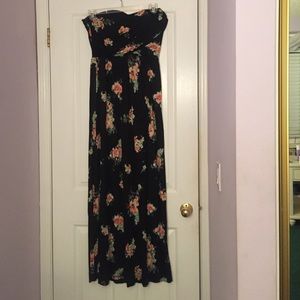 Black Floral Maxi Dress