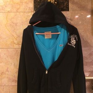 Hollister hoodie and shirt bundle!