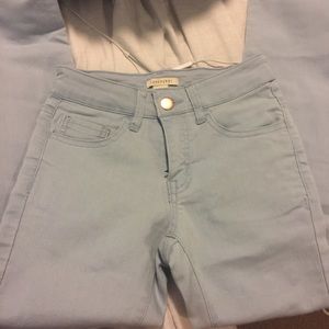 High waisted skinny jeans