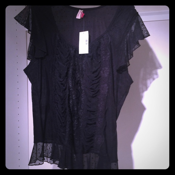 Black lace top