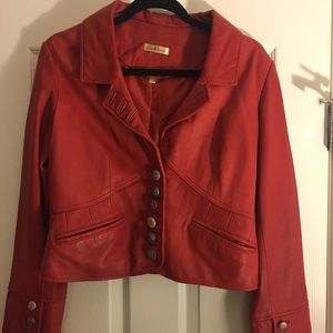 Spunky Red Leather Jacket