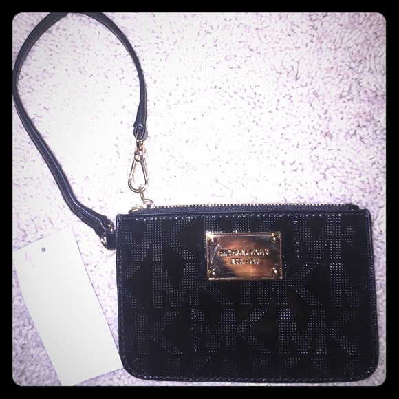 Black Michael Kors Wristlet