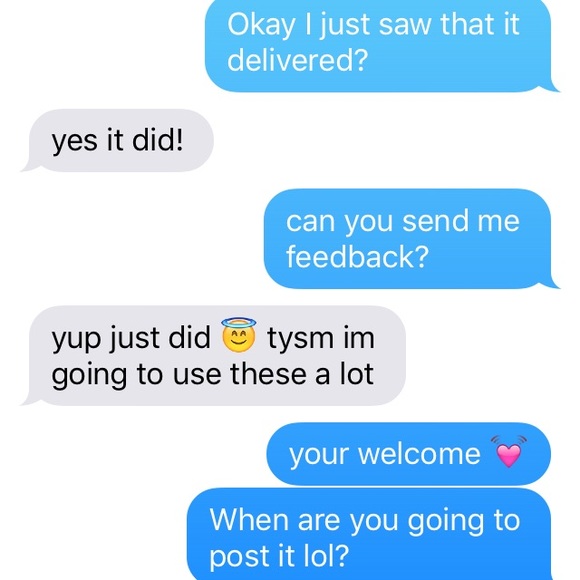 good feedback!