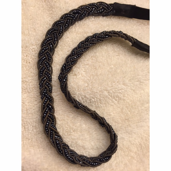 Gray beaded hairband - Picture 2 of 4