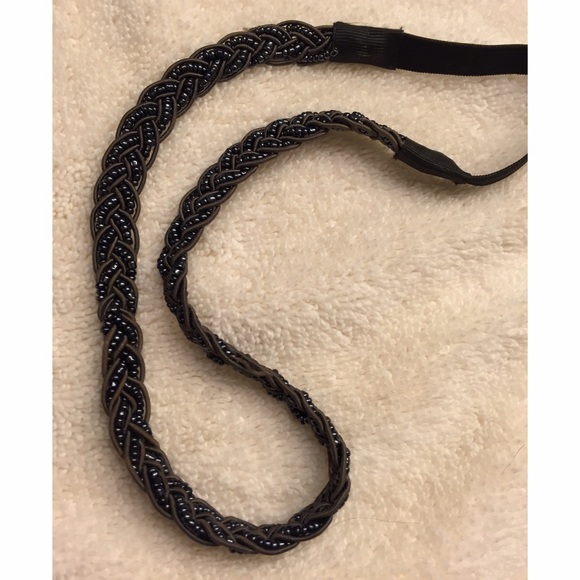 Gray beaded hairband - Picture 4 of 4