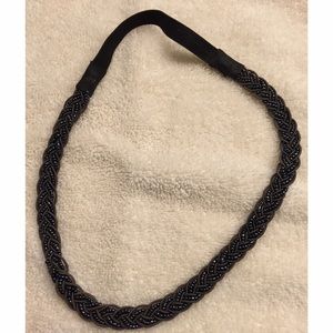 Gray beaded hairband