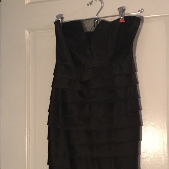 Twenty One strapless black satin dress - Picture 1 of 3