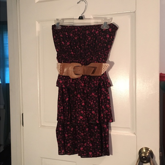 Urban Rose strapless floral pattern dress - Picture 1 of 2