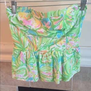 EUC Lilly Pulitzer strapless top size 4