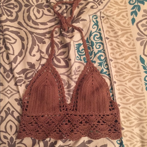 Crochet crop top from Pacsun