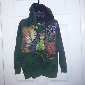Ben-10 hooded sweatshirt.