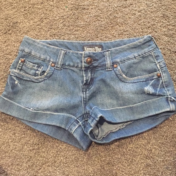 Karma blue jean shorts