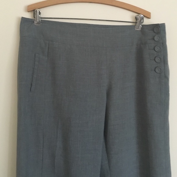 CAbi gray wide leg dress pants 12 - Picture 2 of 4