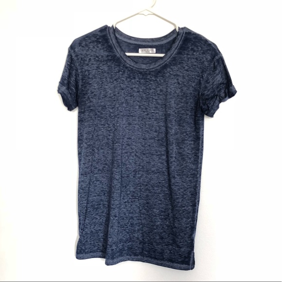 Awake Tops - Heather Blue Knit T-Shirt