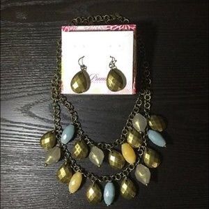 Premier Designs Jewelry Boca Necklace and Earrings
