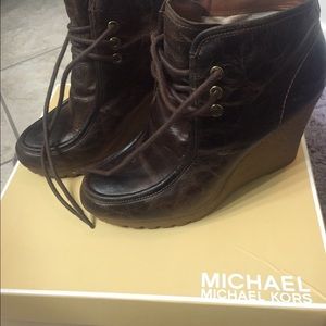 Michael Kors Wedge Booties