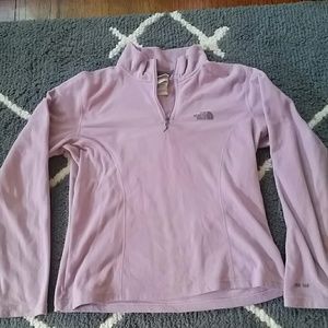 The North Face quarter zip fleece sweat shirt