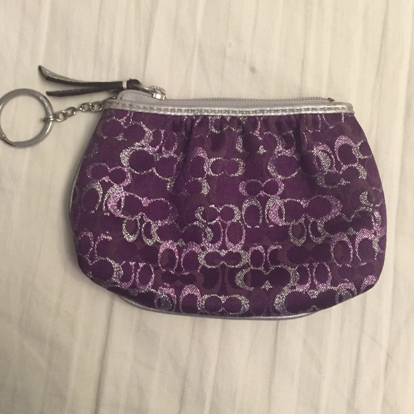Coach change purse keychain