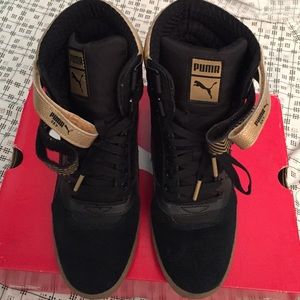 High womens Puma Wedge sneaker