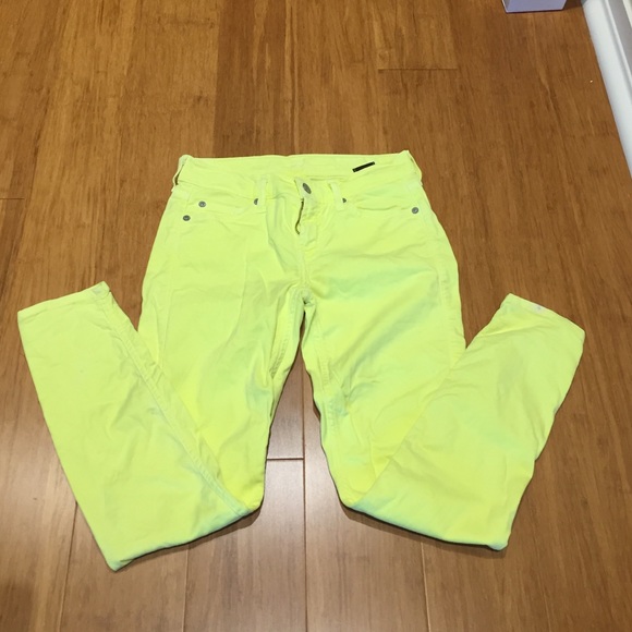 Florescent yellow jeans