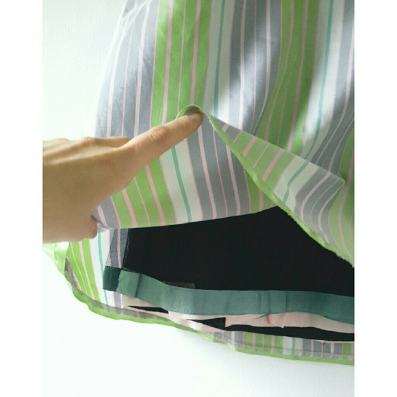 Anthropologie Pastel Striped Full Skirt Petticoat - Picture 3 of 4