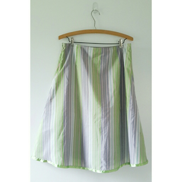 Anthropologie Pastel Striped Full Skirt Petticoat - Picture 4 of 4