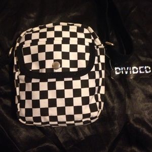 H&M Divided checkered bag with black strap