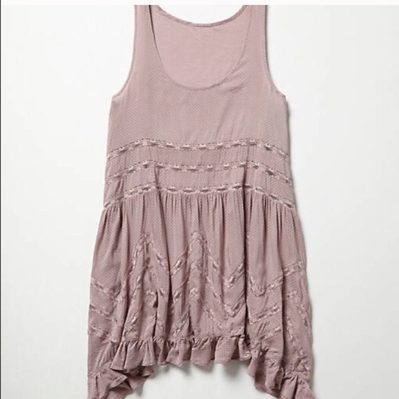 Free people voile and lace trapeze slip