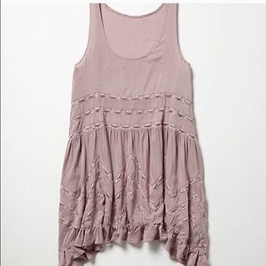 Free people voile and lace trapeze slip
