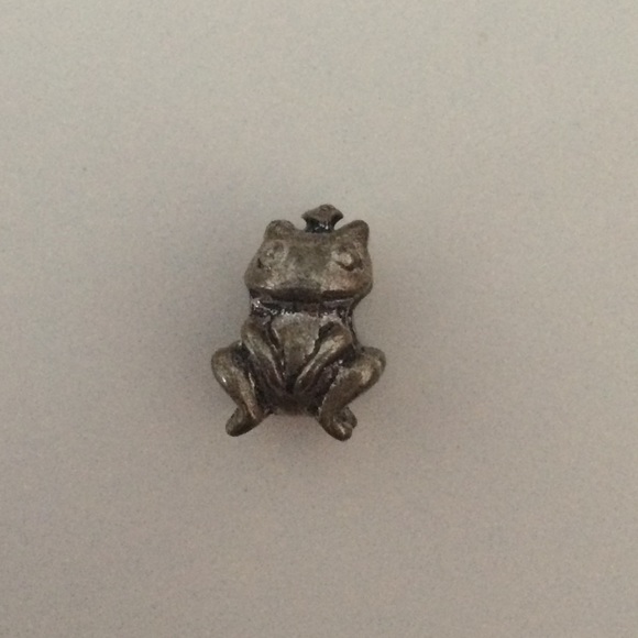 frog wearing crown charm