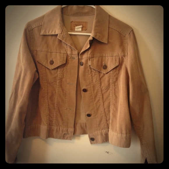 Vintage Levi Strauss Corduroy Jacket Tan Size L