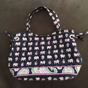 Vera Bradley Pink Elephants Purse