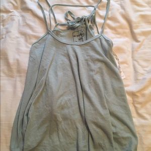 Free People Moonstone Blue Tank Top