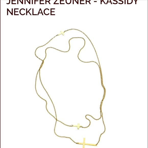 Jennifer zeuner gold necklace