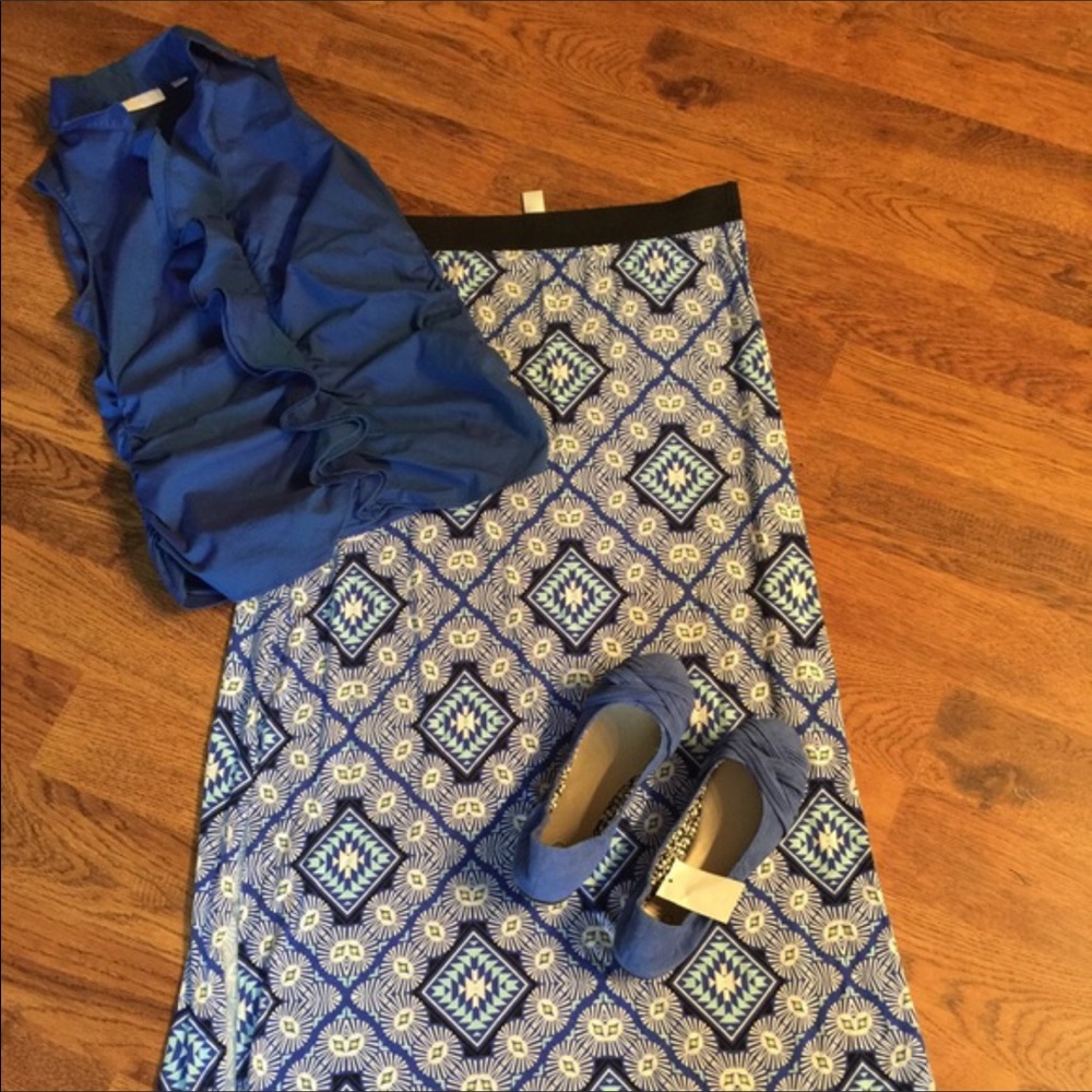 New York and co ruffled top