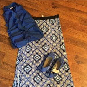 New York and co ruffled top