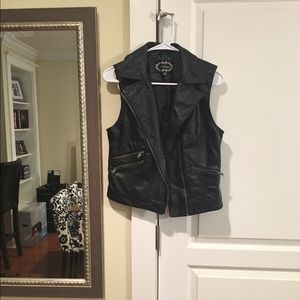 Faux Leather Vest