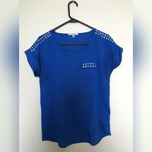 Royal blue blouse