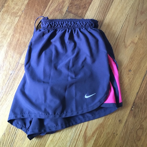 GRAY AND PINK ATHLETIC SHORTS